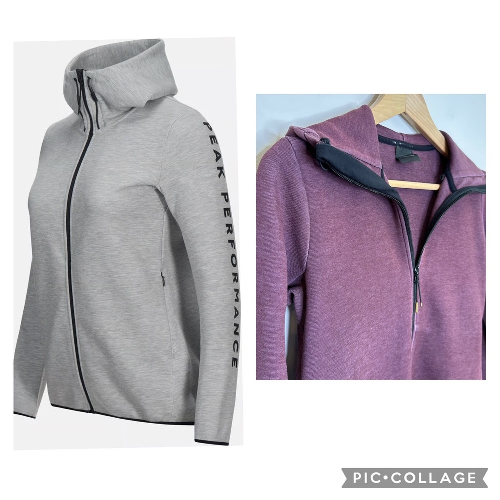 PEAK PERFORMANCE Women’s Tech Zipped Hoodie Sweater in Dusty Purple Small